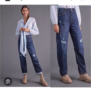 Pilcro The Bow Boyfriend jeans size 26